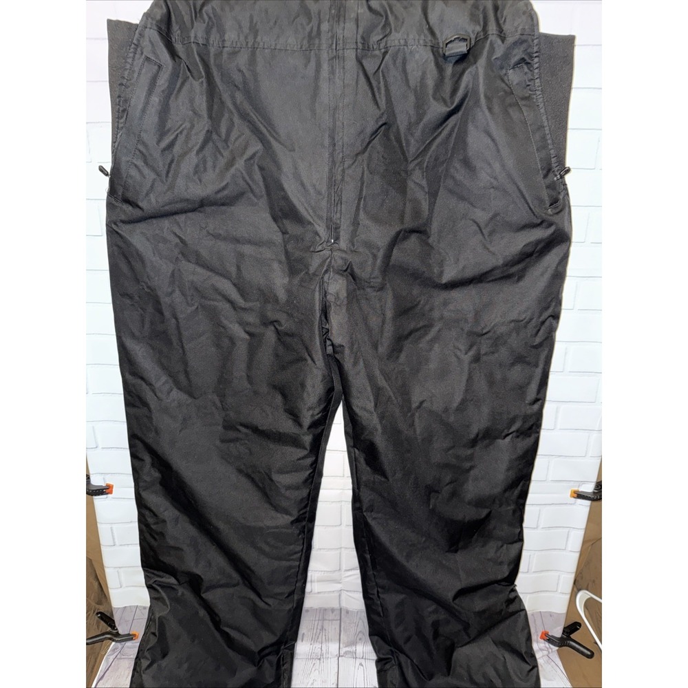 Ozark Trail Mens High Rise Snow Bib Large 40-42 Black Winter Pants